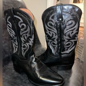 Black cowboy boots